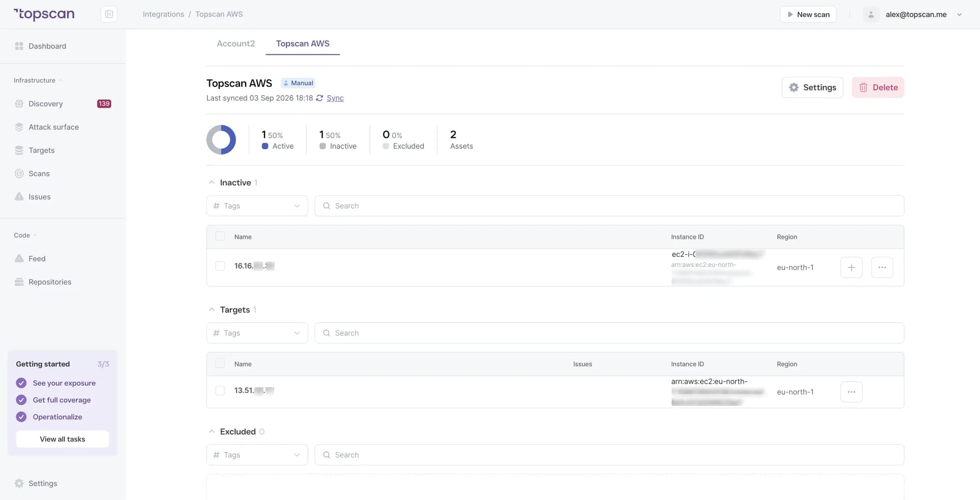 Topscan: discovered resources waiting for approval